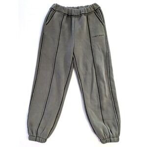 Jubilee Grey Exposed Seam Sweatpants Joggers Fleece Lined Streetwear Small